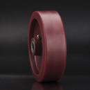 Red Polyurethane Wheel 200mm Cast Iron 20mm Bearing