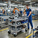 125mm Braked Swivel Bolt Hole Castor | Black Elastic Rubber Tyre | 200kg Capacity