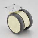 50mm Twin Wheel Castor with Plate Fitting