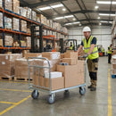 100mm Swivel Bolt Hole Castor | Anti-Static Grey Polyurethane Wheel | 125kg Load Capacity