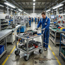 125mm Braked Swivel Bolt Hole Castor | Aluminium Centre | Ball Bearing | 200kg Capacity