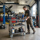 100mm Bolt Hole Swivel Castor | Grey Rubber Tyre with Metal Treadguards | 70kg Capacity