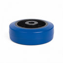 125mm Blue Elastic Rubber Wheel – Nylon Centre, 200kg Capacity