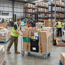 Premium 100mm Braked Swivel Bolt Hole Castor | Grey Rubber Wheel with Metal Treadguards | 70kg Capacity