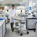 125mm Swivel Bolt Hole Castor | Black Elastic Rubber Tyre | Nylon Centre | 200kg Capacity