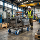 100mm Swivel Bolt Hole Castor | Blue Elastic Nylon | 200kg Capacity