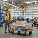 125mm Blue Elastic Rubber Wheel – Nylon Centre, 200kg Capacity