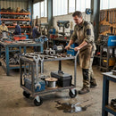 100mm Swivel Bolt Hole Castor | Black Elastic Nylon Wheel | 200kg Capacity