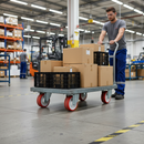 Premium 125mm Diameter Polyurethane Tyred Wheel with Nylon Centre and 300Kg Load Capacity