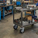 160mm Braked Swivel Bolt Hole Castor | Aluminium Centre | 350kg Capacity