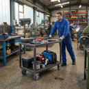 100mm Braked Swivel Bolt Hole Castor | Grey TPR Wheel | 100kg Capacity