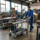 100mm Braked Swivel Bolt Hole Castor | Grey TPR Wheel | 100kg Capacity