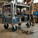 100mm Swivel Bolt Hole Castor | Black Elastic Nylon Wheel | 200kg Capacity