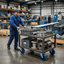 100mm Swivel Bolt Hole Castor | Blue Elastic Nylon | 200kg Capacity