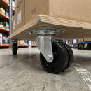 50mm Twin Wheel Swivel Castor – 60kg Load Capacity