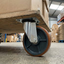 100mm Swivel Castor - Polyurethane on Cast Iron, 450kg Load