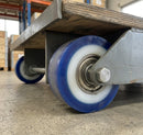 80 x 70mm Polyurethane Pallet Roller - 20mm Bore, 650kg Load