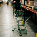 Warehouse Ladder 5 Safety Steps Rubber 2.77m