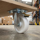 125mm Pressed Steel Directional Brake Castor - 160kg Load Capacity