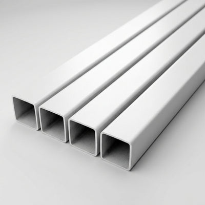 25mm Square Tube White Steel