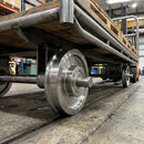 200mm Hardened Steel Single Flanged Wheels with Ball Bearings