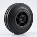 160mm Black Rubber Wheel with Roller Bearings 150kg Load