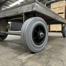 125mm Non Marking Grey Rubber Wheel 12mm Bore