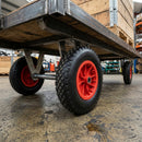 400mm Puncture Proof Wheel – 20mm Bore, Red Plastic Centre