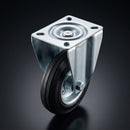 200mm Pressed Steel Fixed Castor – 180kg Load Capacity