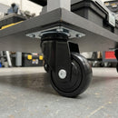 50mm Swivel Furniture Castor – Soft Black Wheel