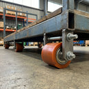 60 x 40mm Polyurethane Pallet Roller - 15mm Bore, Ball Bearing