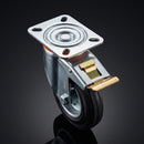 200mm Pressed Steel Directional Brake Castor – 180kg Capacity