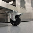 100mm High Temperature Braked Castor Black Phenolic Wheel Top Plate 125kg Load Capacity 5