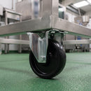 100mm High Temperature Fixed Castor Black Phenolic Wheel Top Plate 125kg Load Capacity 1
