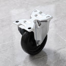 100mm High Temperature Fixed Castor Black Phenolic Wheel Top Plate 125kg Load Capacity 2