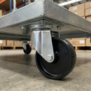 100mm Swivel Castor Black Polypropylene Wheel Top Plate 85kg Load Capacity 1