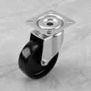 100mm Swivel Castor Black Polypropylene Wheel Top Plate 85kg Load Capacity 2