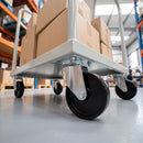 100mm Swivel Castor Black Polypropylene Wheel Top Plate 85kg Load Capacity 3