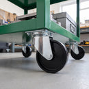 100mm Swivel Castor Black Polypropylene Wheel Top Plate 85kg Load Capacity 4