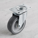 100mm Swivel Castor Grey Electro Conductive Polyurethane Wheel Top Plate 150kg Load Capacity 2