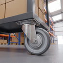100mm Swivel Castor Grey Electro Conductive Polyurethane Wheel Top Plate 150kg Load Capacity 3