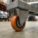 125mm Fixed Castor – Soft Ergonomic Polyurethane Wheel