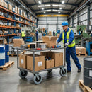 125mm Grey Rubber Tyre | 100kg Load Capacity | 15mm Roller Bearing