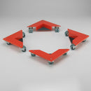 Heavy Duty Corner Transport Skates 600kg Load Set of 4