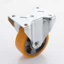 125mm Fixed Castor Polyurethane on Aluminium 500kg Load Capacity