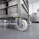 125mm Swivel Castor White Nylon Wheel Ball Bearing Top Plate 700kg Load Capacity 3