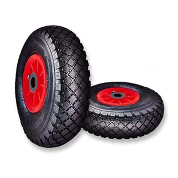 Light Slate Gray 300mm Plastic Centred Pneumatic Wheel (4.00-4 Tyre 4 Ply - 20mm, 25mm & 1" Bore Choice)