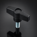 M8 x 30mm Male Wing Knob - 60mm Diameter, 30mm Height