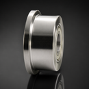 400mm Hardened Steel Single Flanged Wheels with Ball Bearings