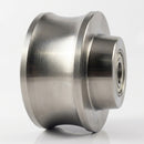 250mm Hardened Steel Single Flanged Wheels with Ball Bearings